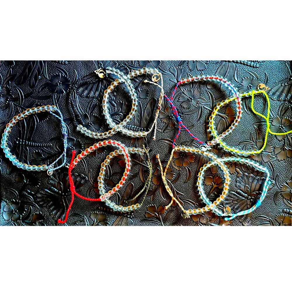 4OCEAN BEADED BRACELET LOT